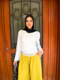 NONCHALANT Polka-Dot Top