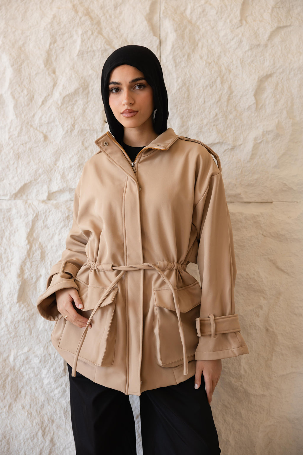 The Cape Jacket — Beige