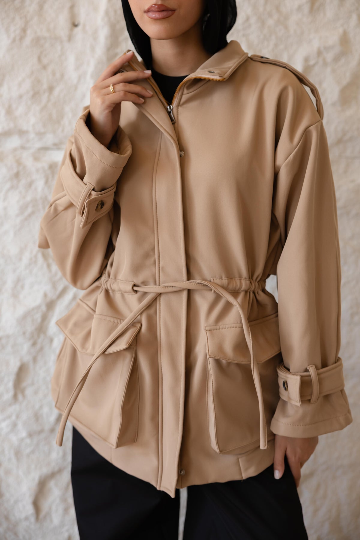 The Cape Jacket — Beige
