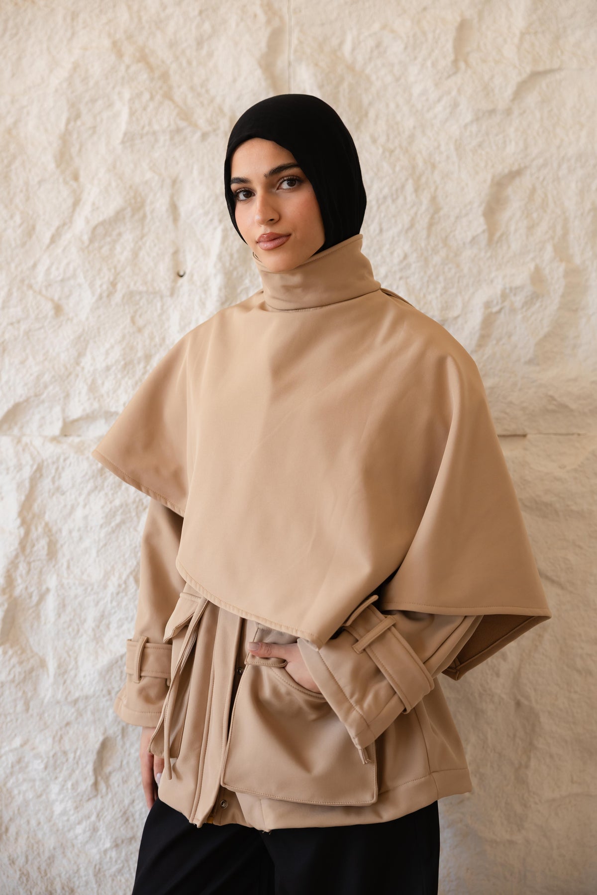 The Cape Jacket — Beige