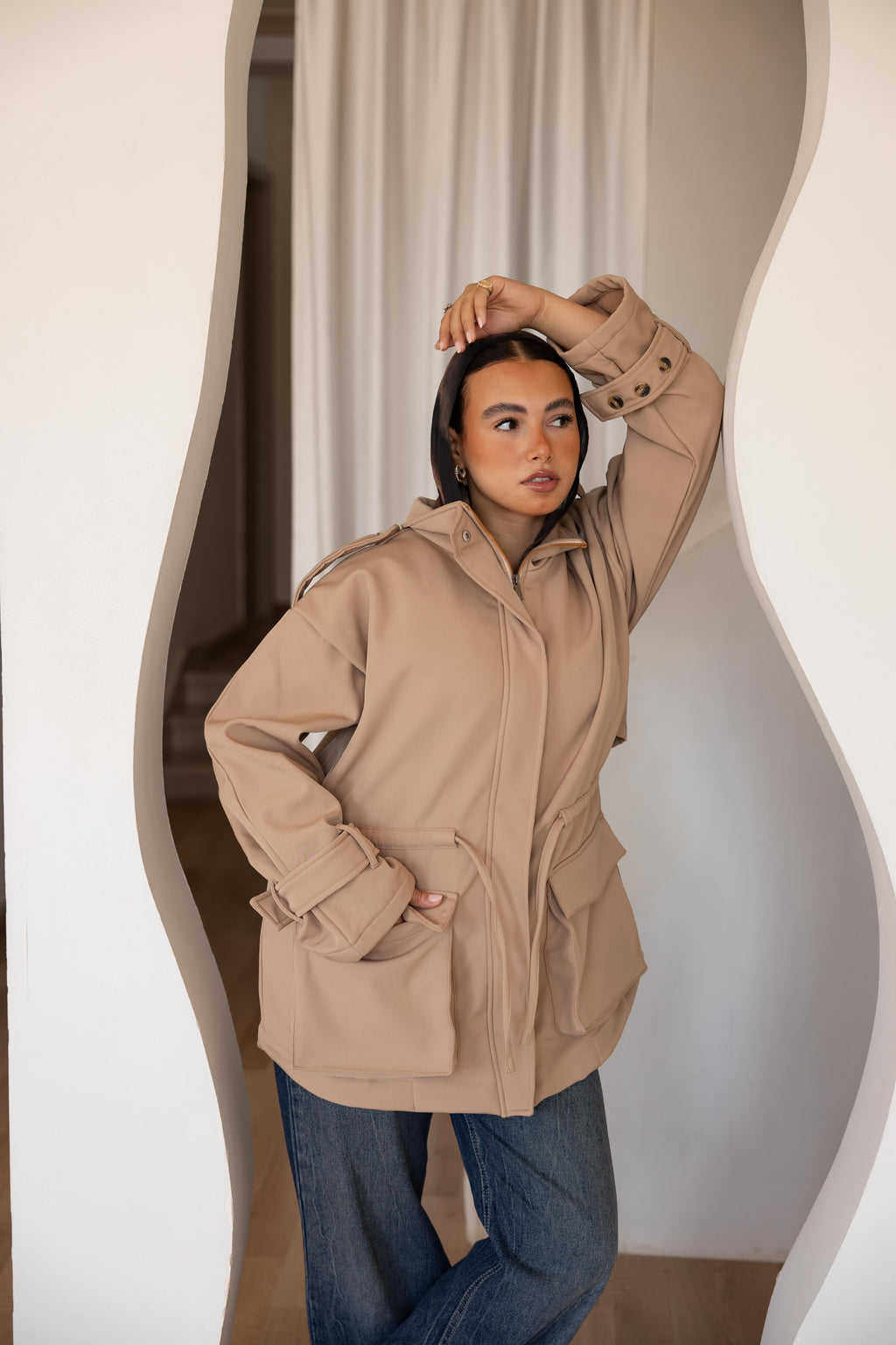 The Cape Jacket — Beige