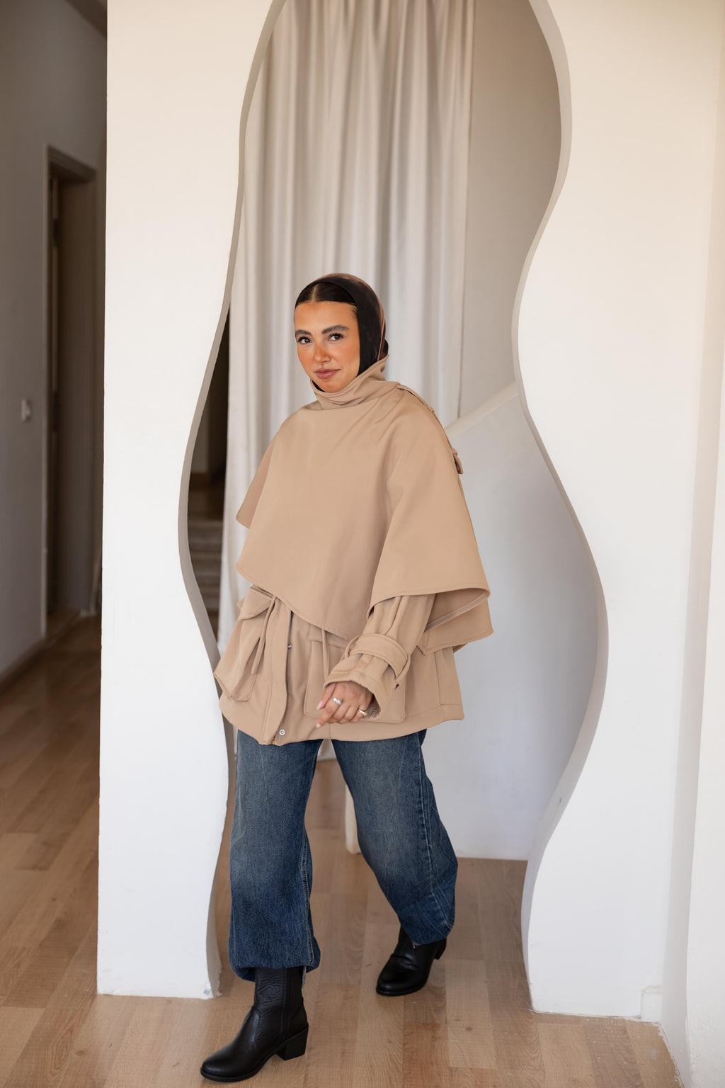 The Cape Jacket — Beige