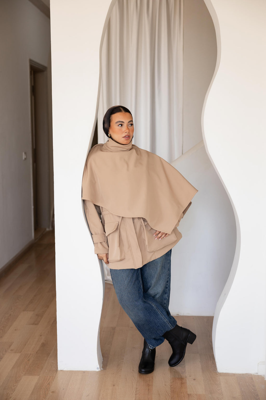 The Cape Jacket — Beige